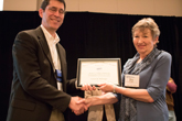 Ernest R. Behringer receiving Homer L. Dodge Citation for Distinguished Service to AAPT