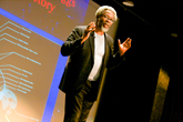 Dr. S. James Gates giving plenary talk at SM15.