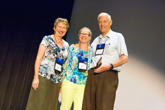 Dr. John Layman is honored for his service to AAPT.