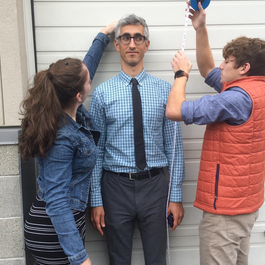 Moses Rifkin getting measured Moses Rifkin getting measured