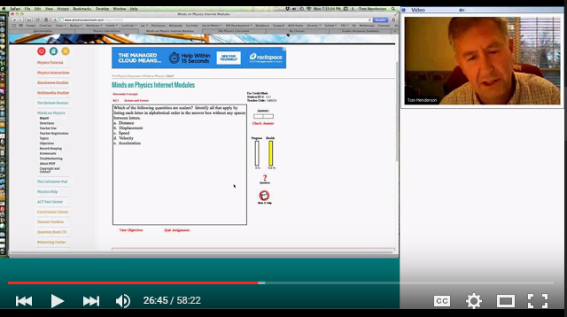 Physics Classroom Webinar